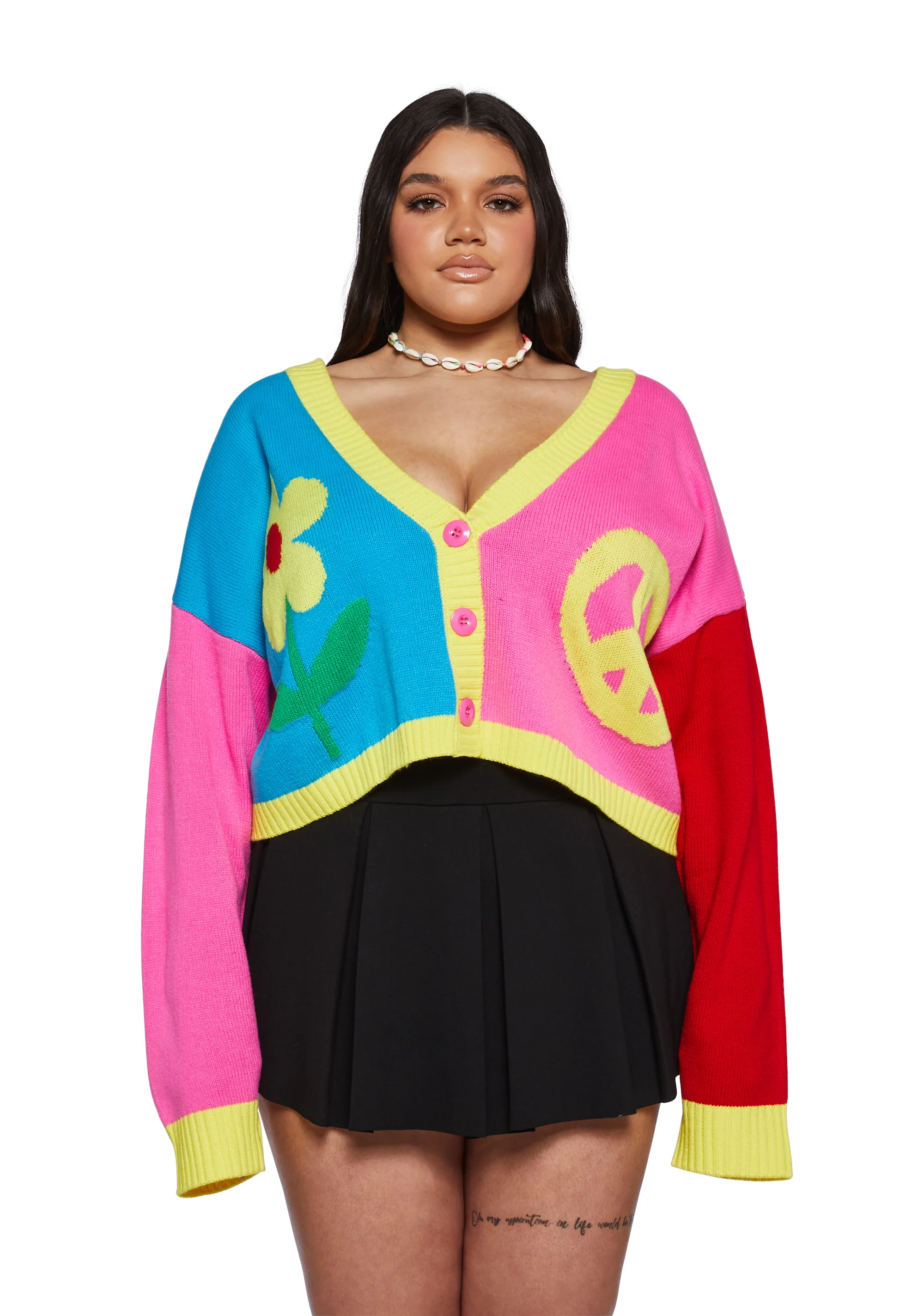 Plus Daisy Dreams Oversized Cardigan