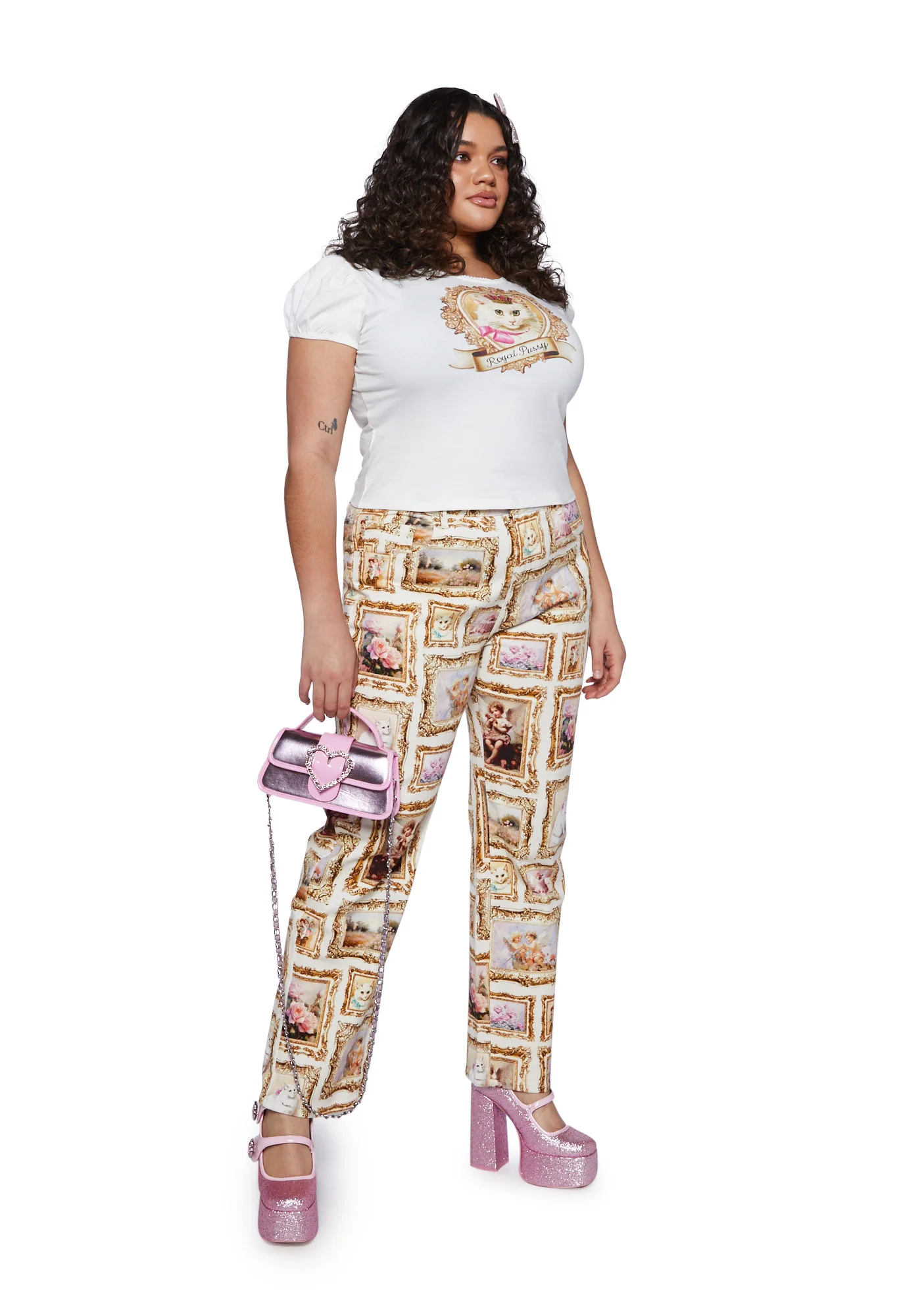 Plus Kitty Queen Graphic Tee - Image 2