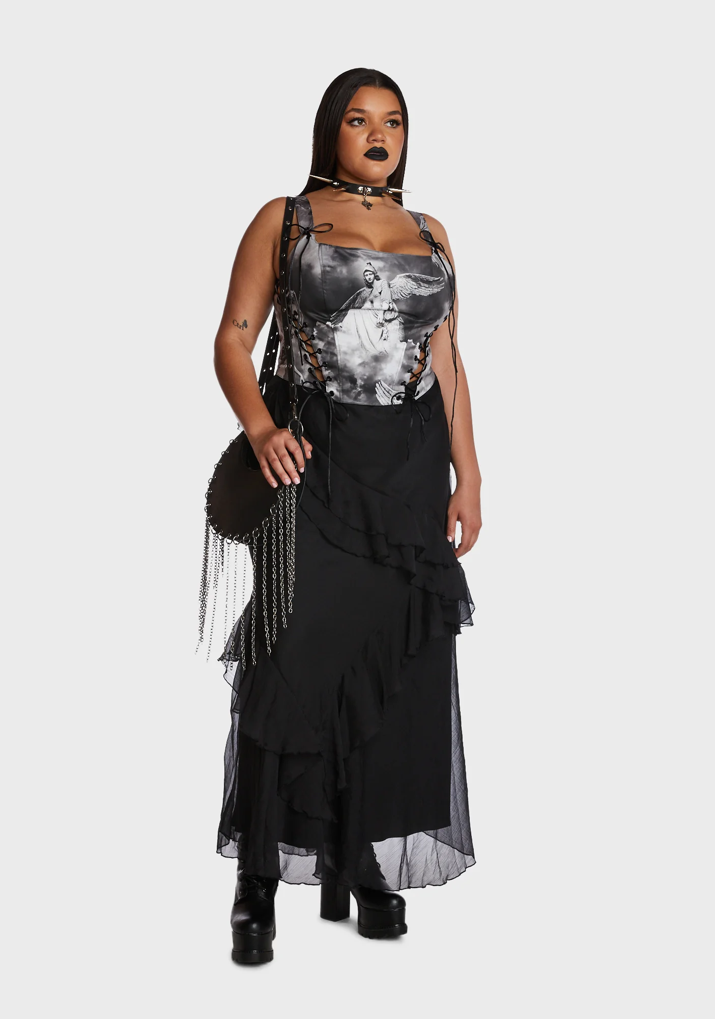 Plus Revenant Faces Bustier Top - Image 2