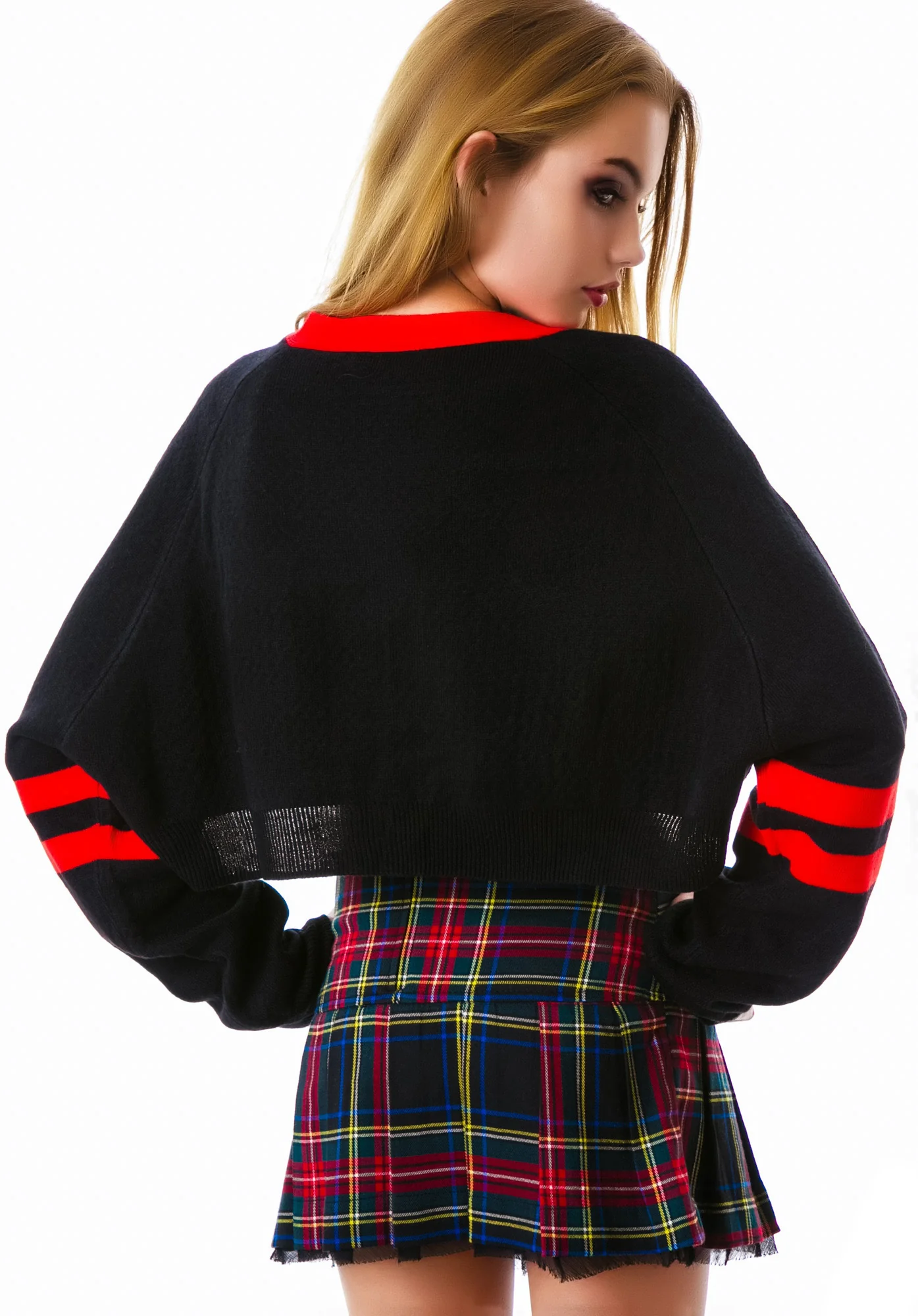 Preppy Crop Cardigan - Image 2