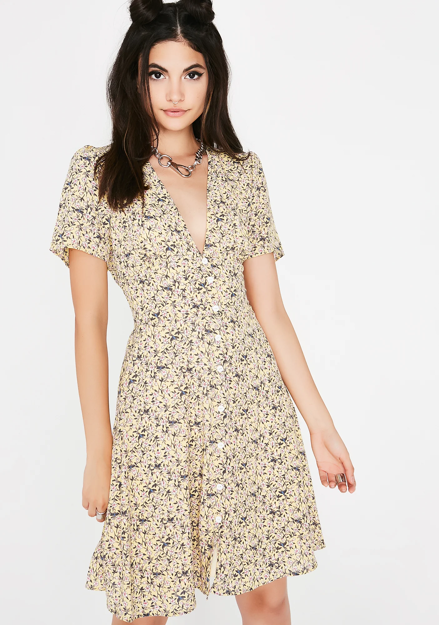 Proper Lady Floral Dress