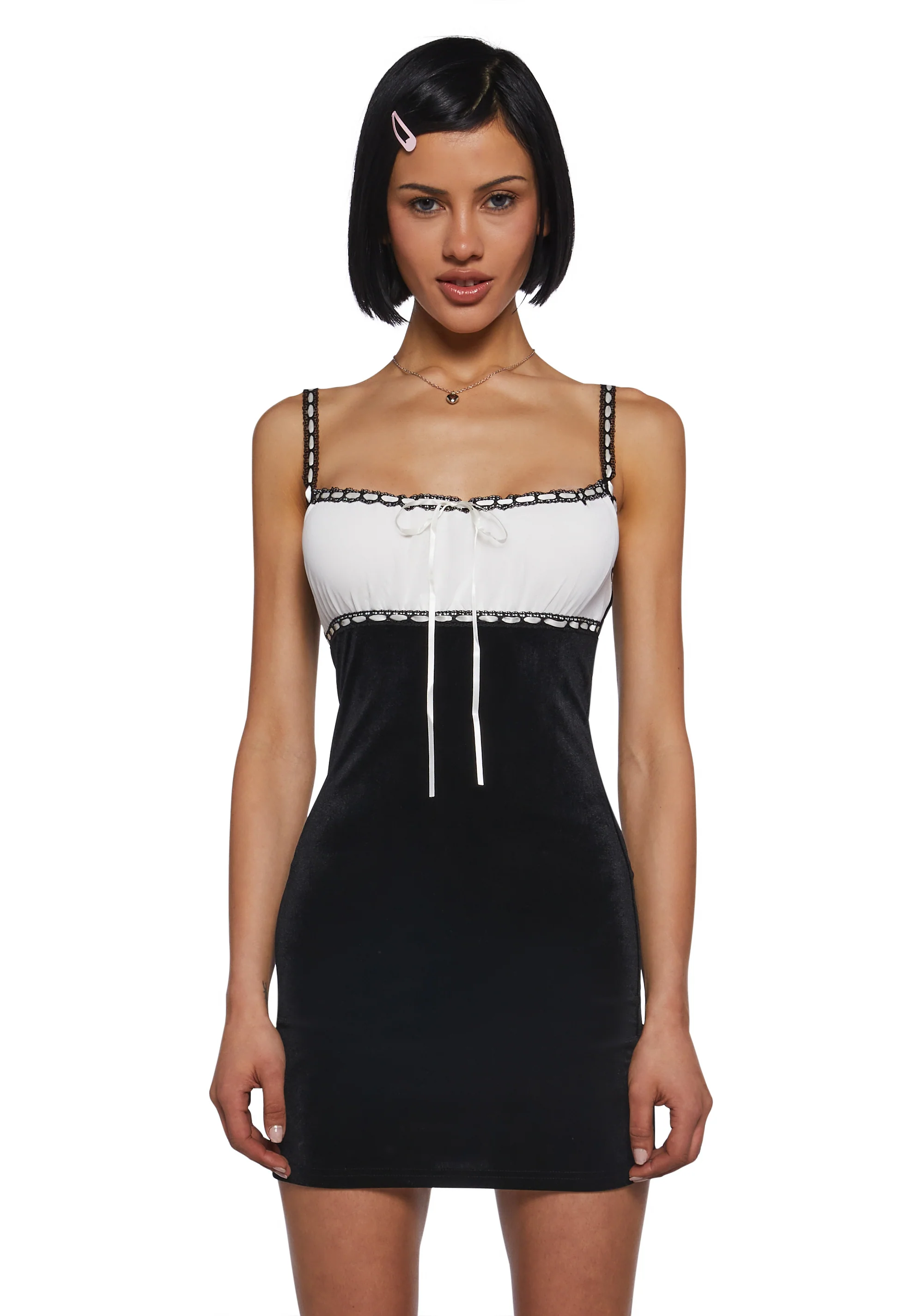 PS I Love You Velvet Dress - Black