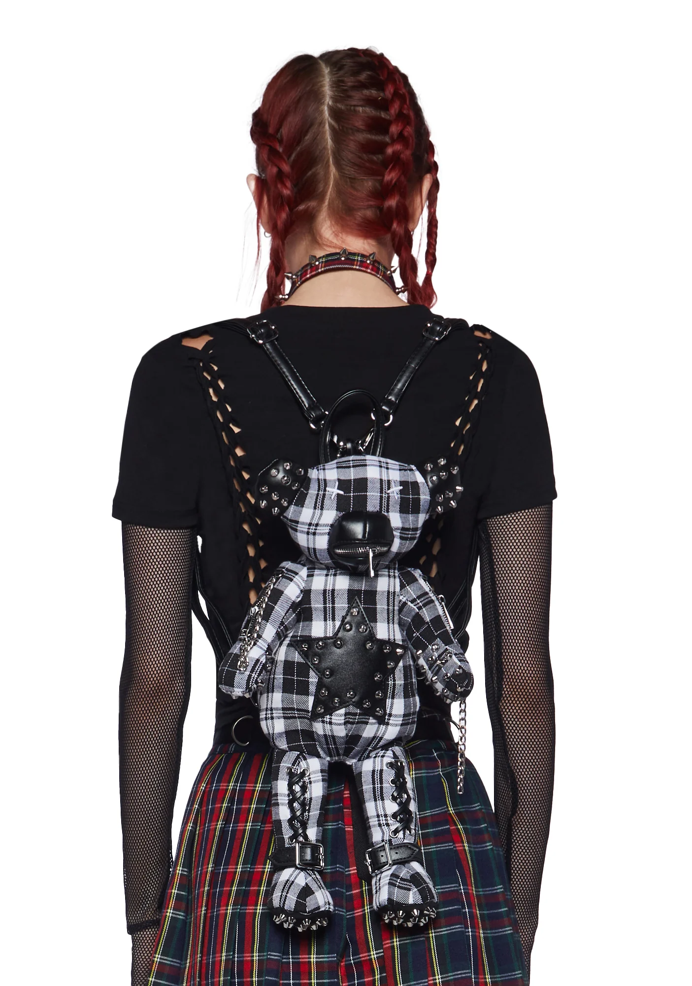 Punk Star Tormented Teddy Backpack