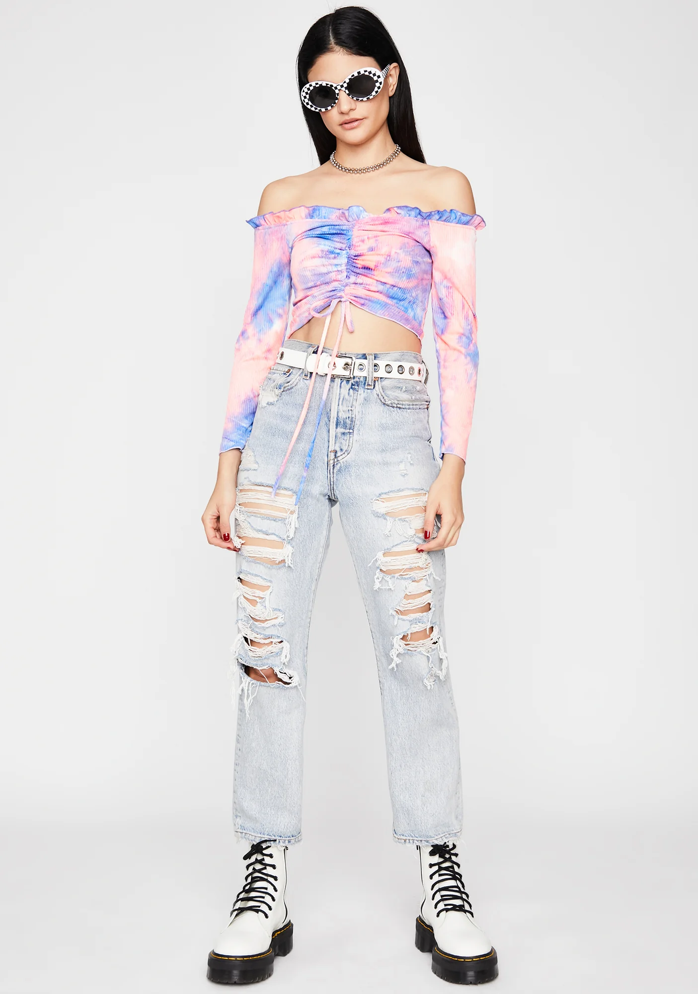 Purp One Two Three Ruched Top - Image 3