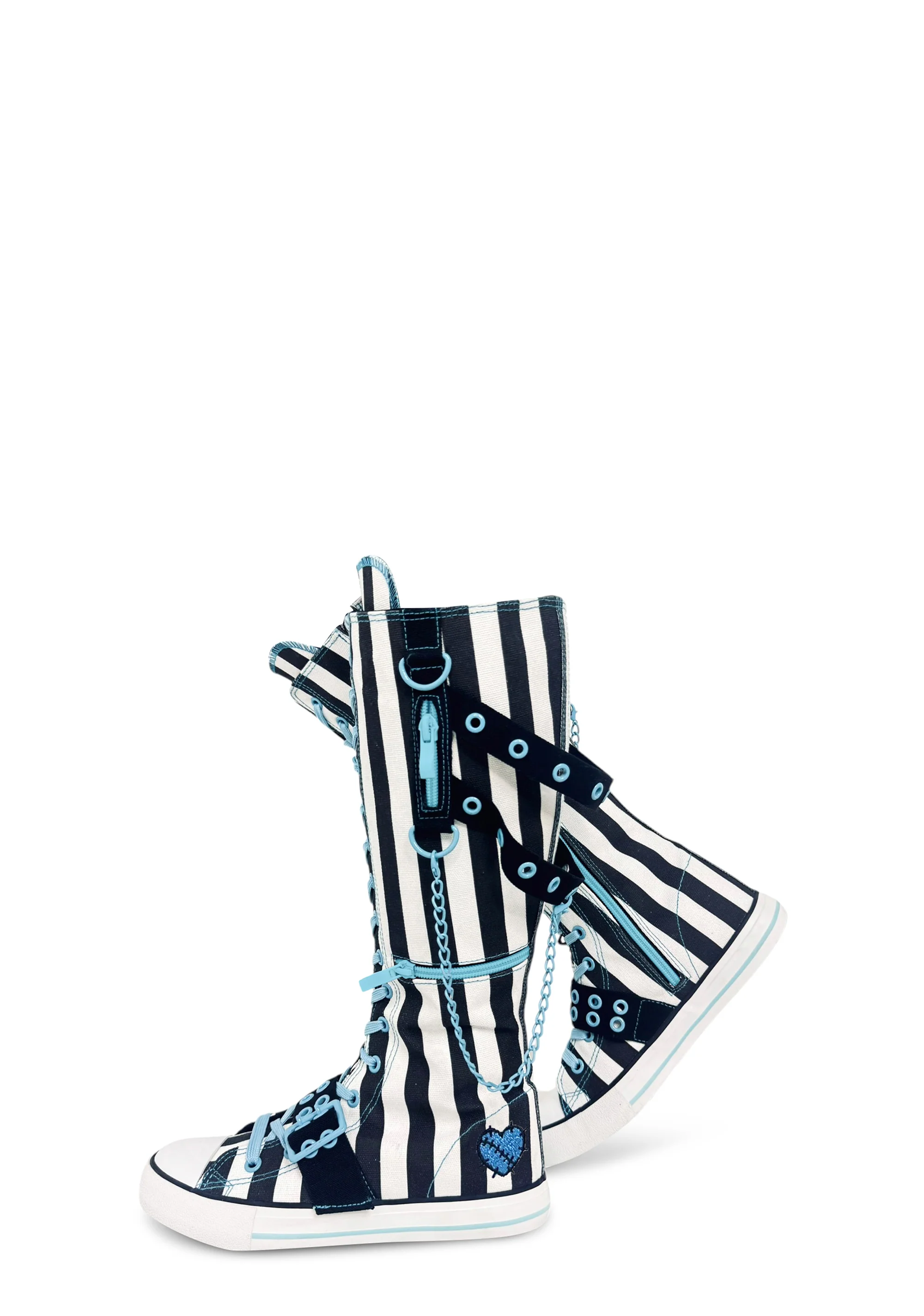 Rawr XD Monster High Knee High Sneakers - Stripes - Image 4