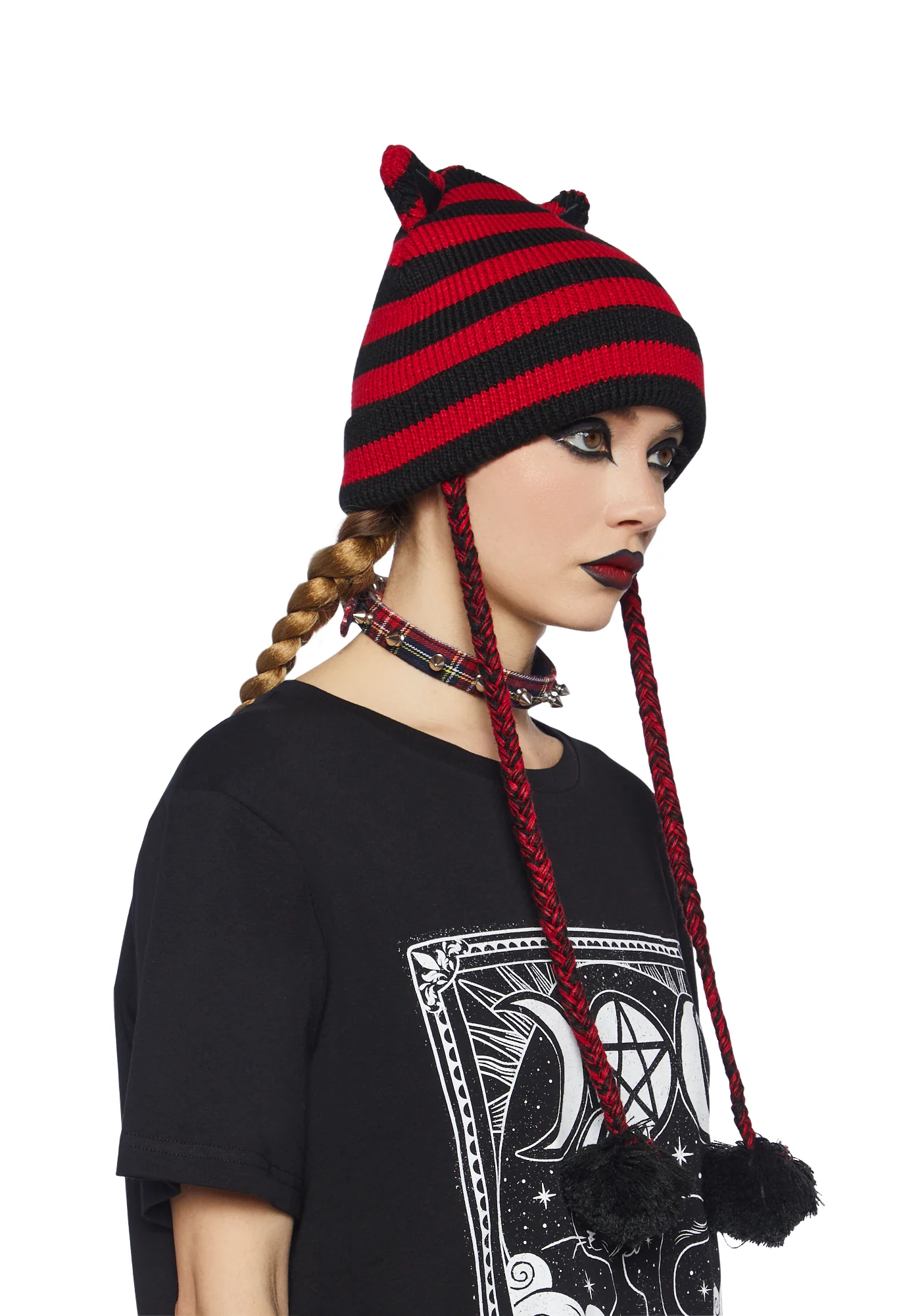 Cat Be Serious Knit Beanie - Image 5