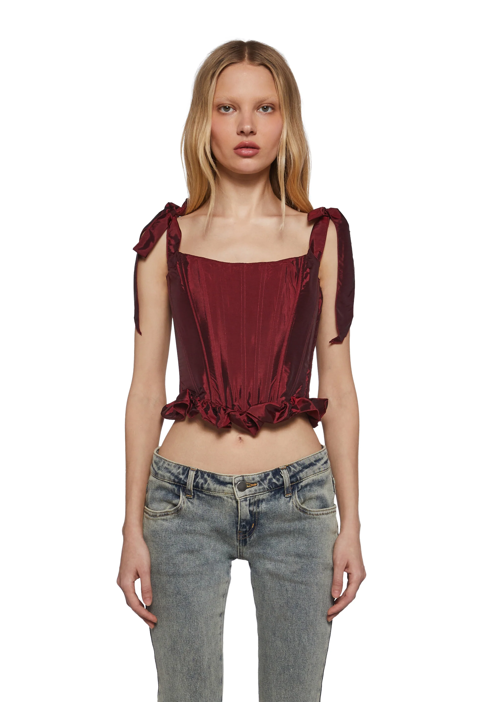 Crimson Secrets Corset Top