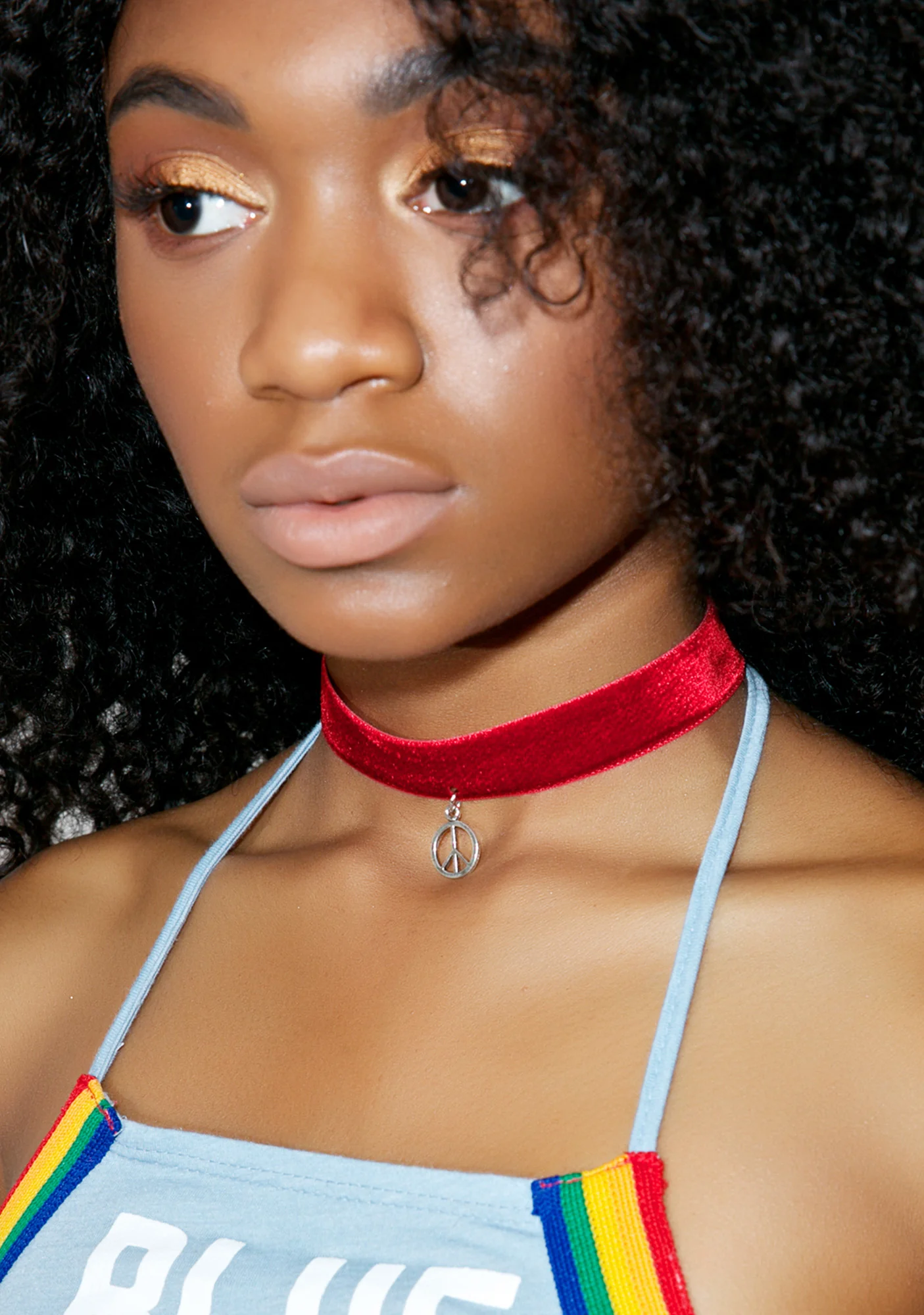 Red Velvet Peace Choker