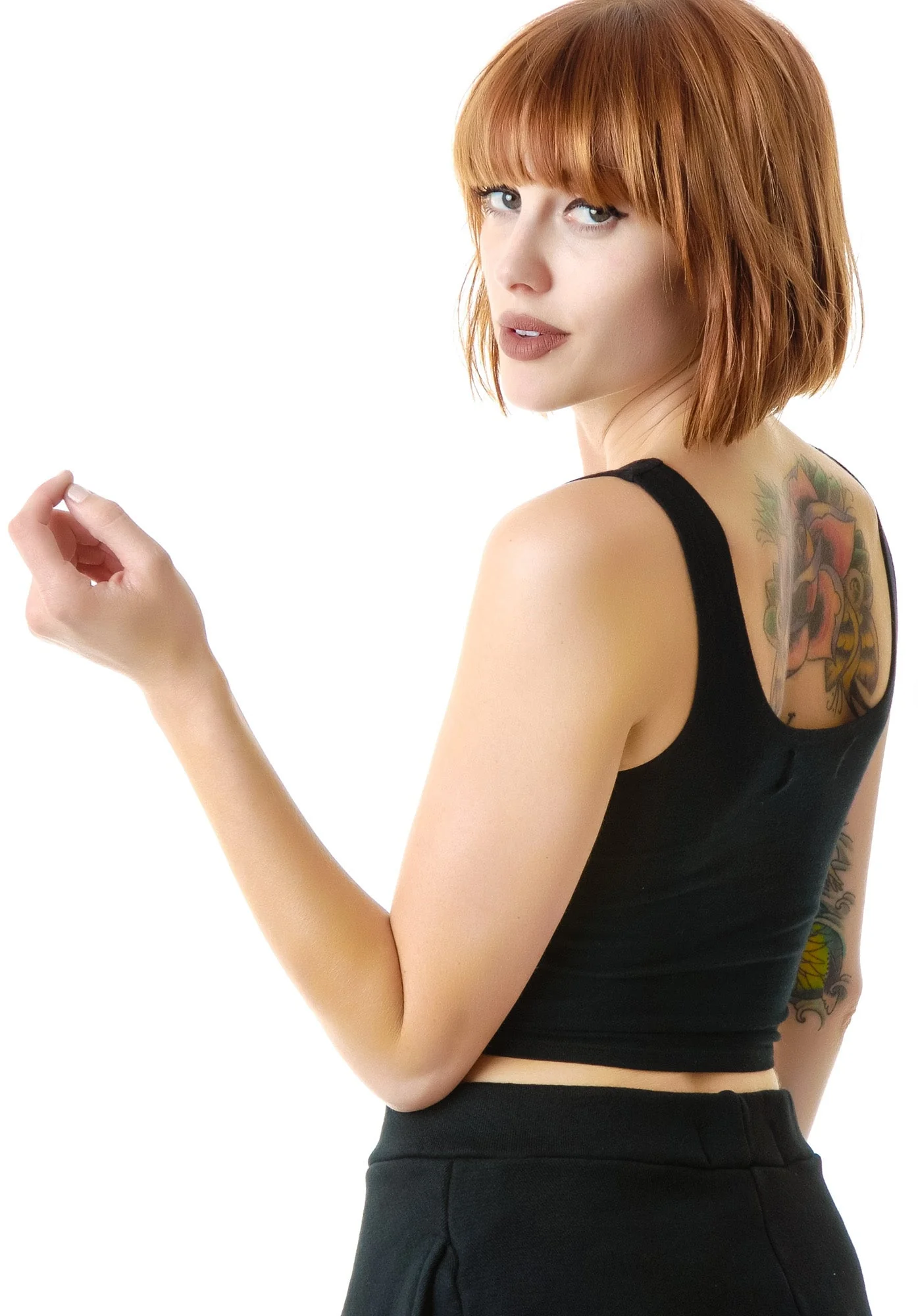 Reeves Fitted Crop Tank - Pink - Image 35