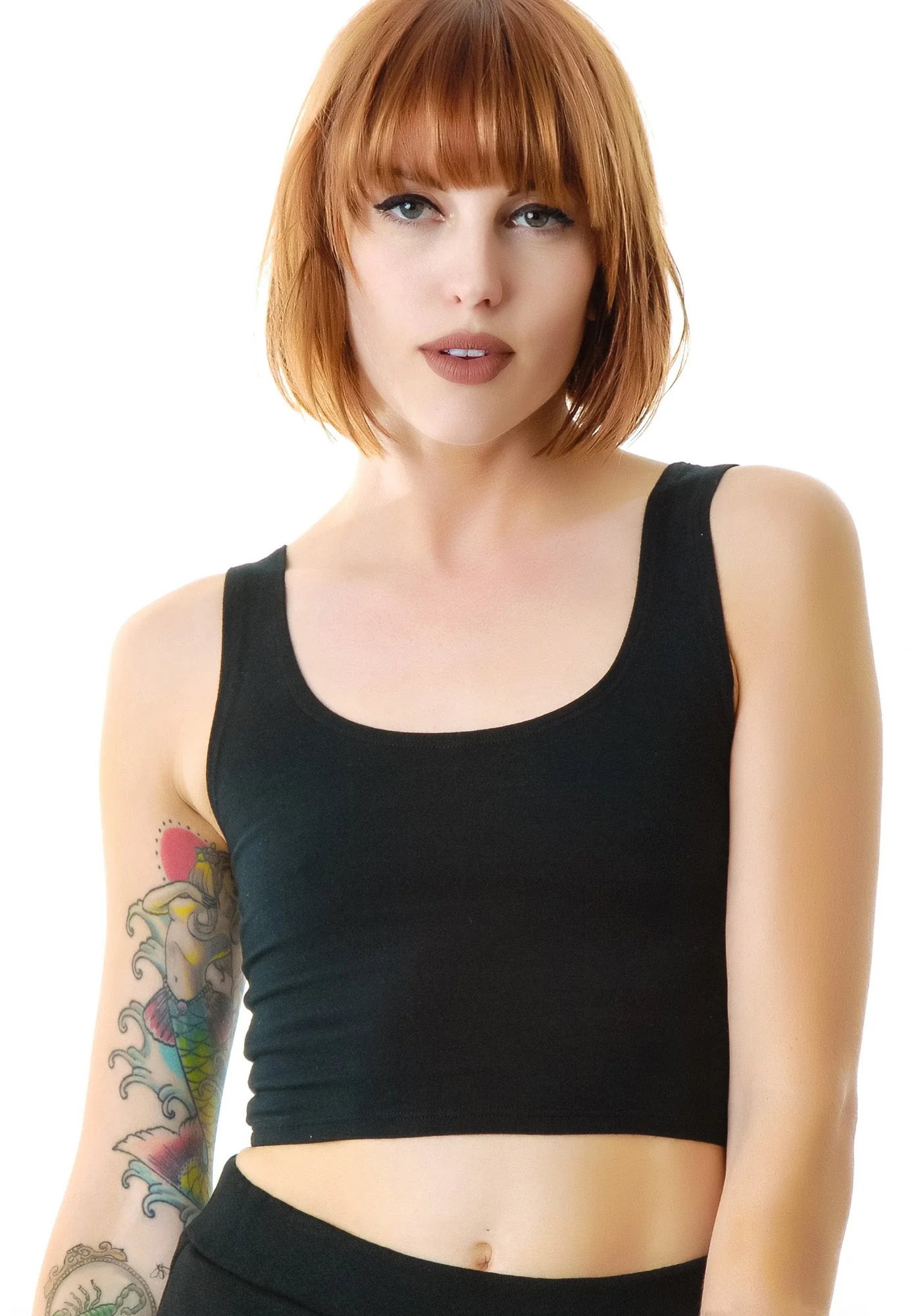 Reeves Fitted Crop Tank - Gray - Image 12