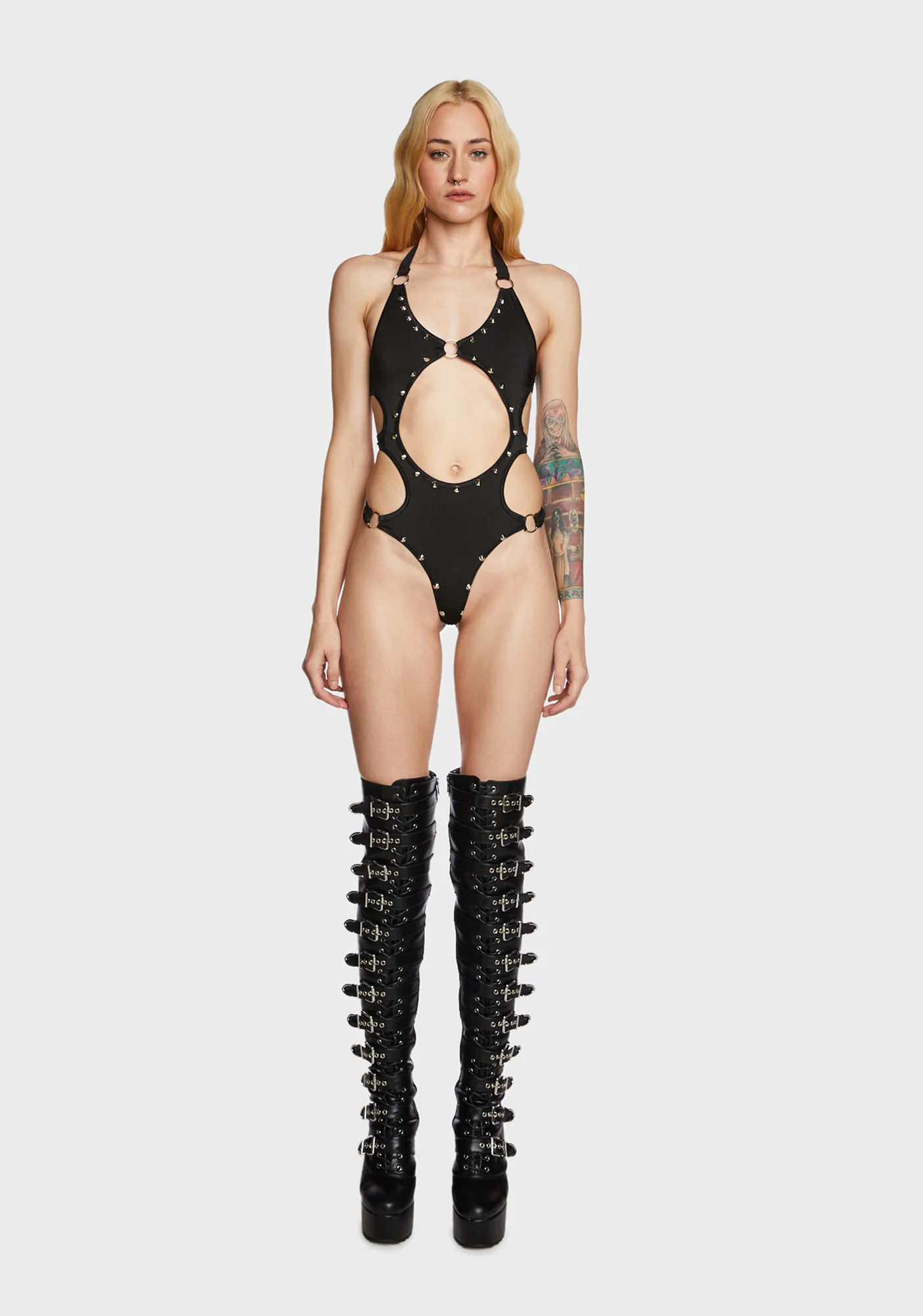 Rockstar Rebellion Cutout Bodysuit