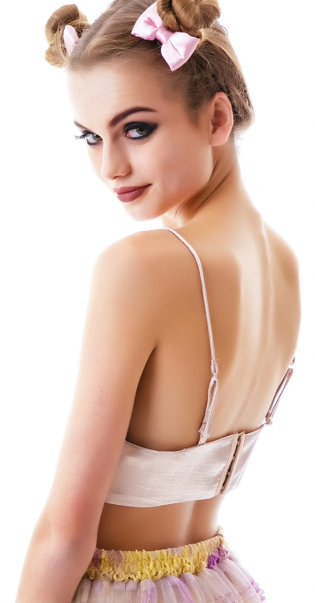 Romance Satin Bralette - Black - Image 3