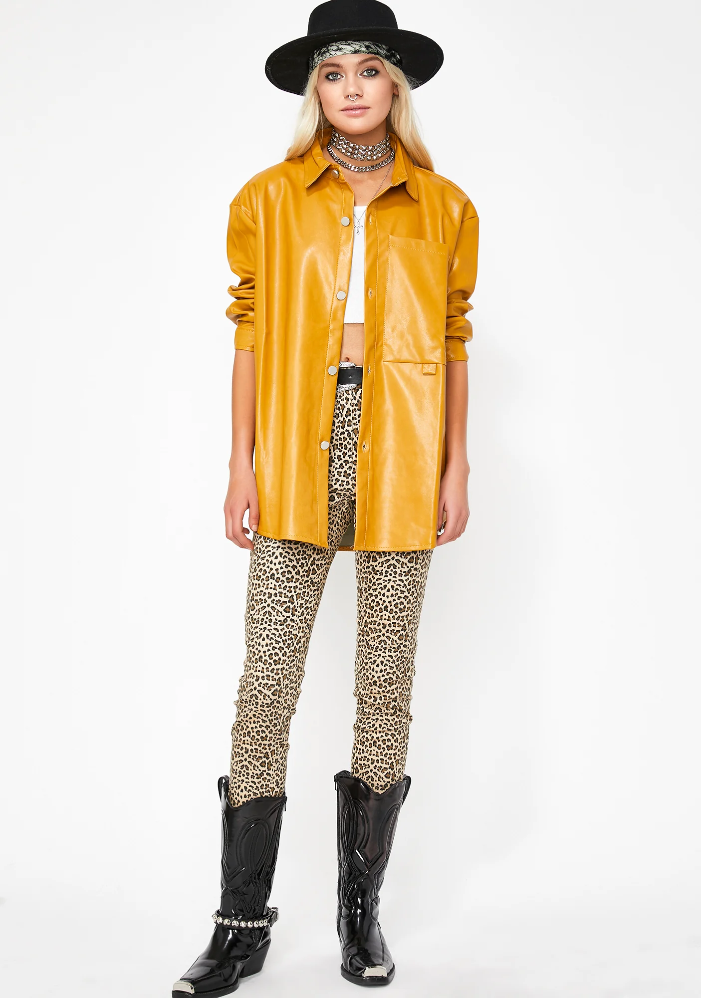 Silent Killa Leather Shirt - Image 2