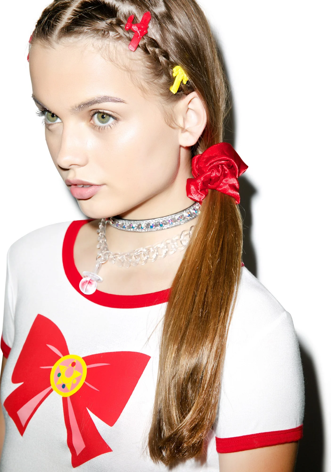 Silk Barbae Bitch Scrunchie - Red - Image 5