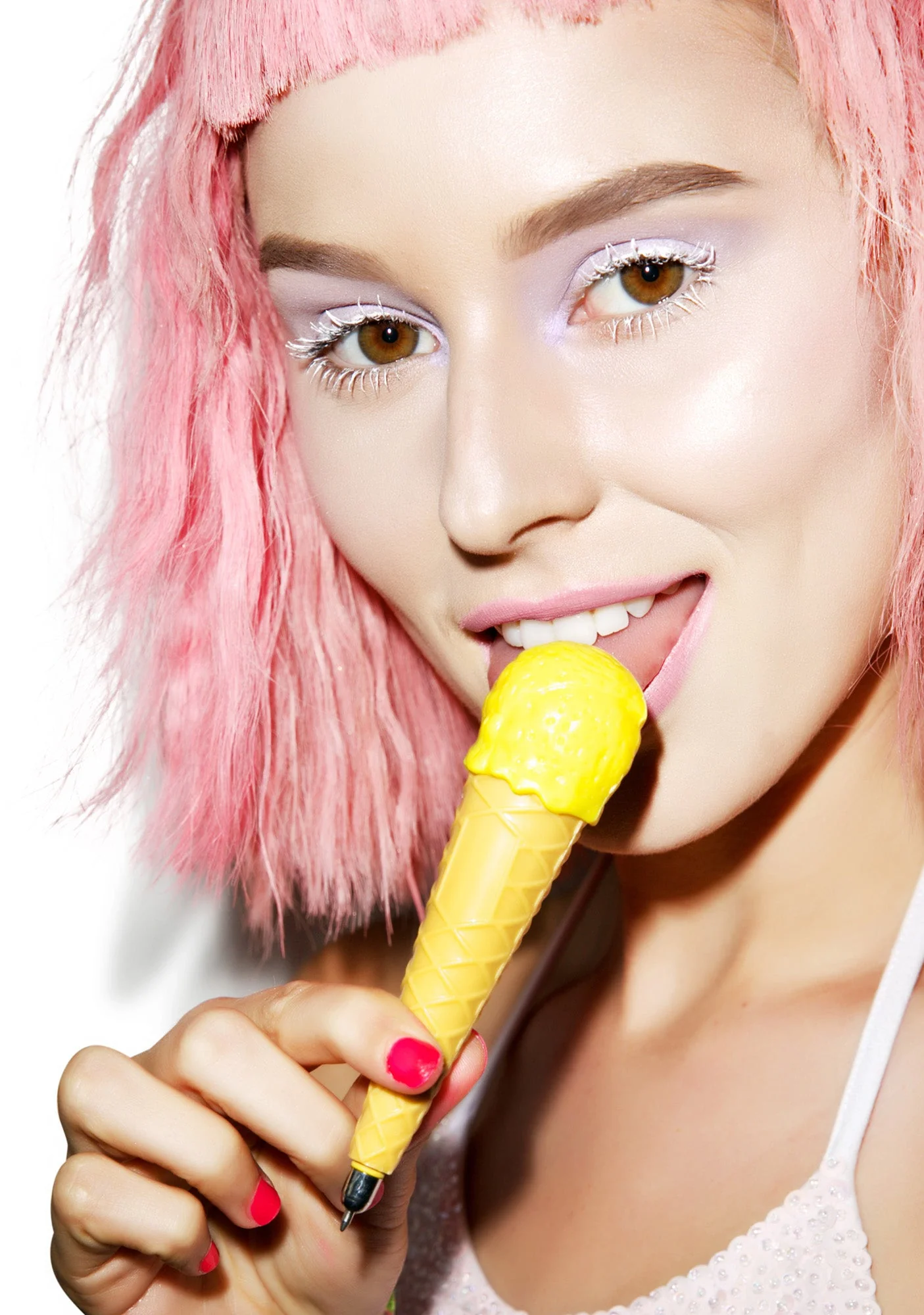 Single Scoop Ice Cream Pen - Pink - Image 6