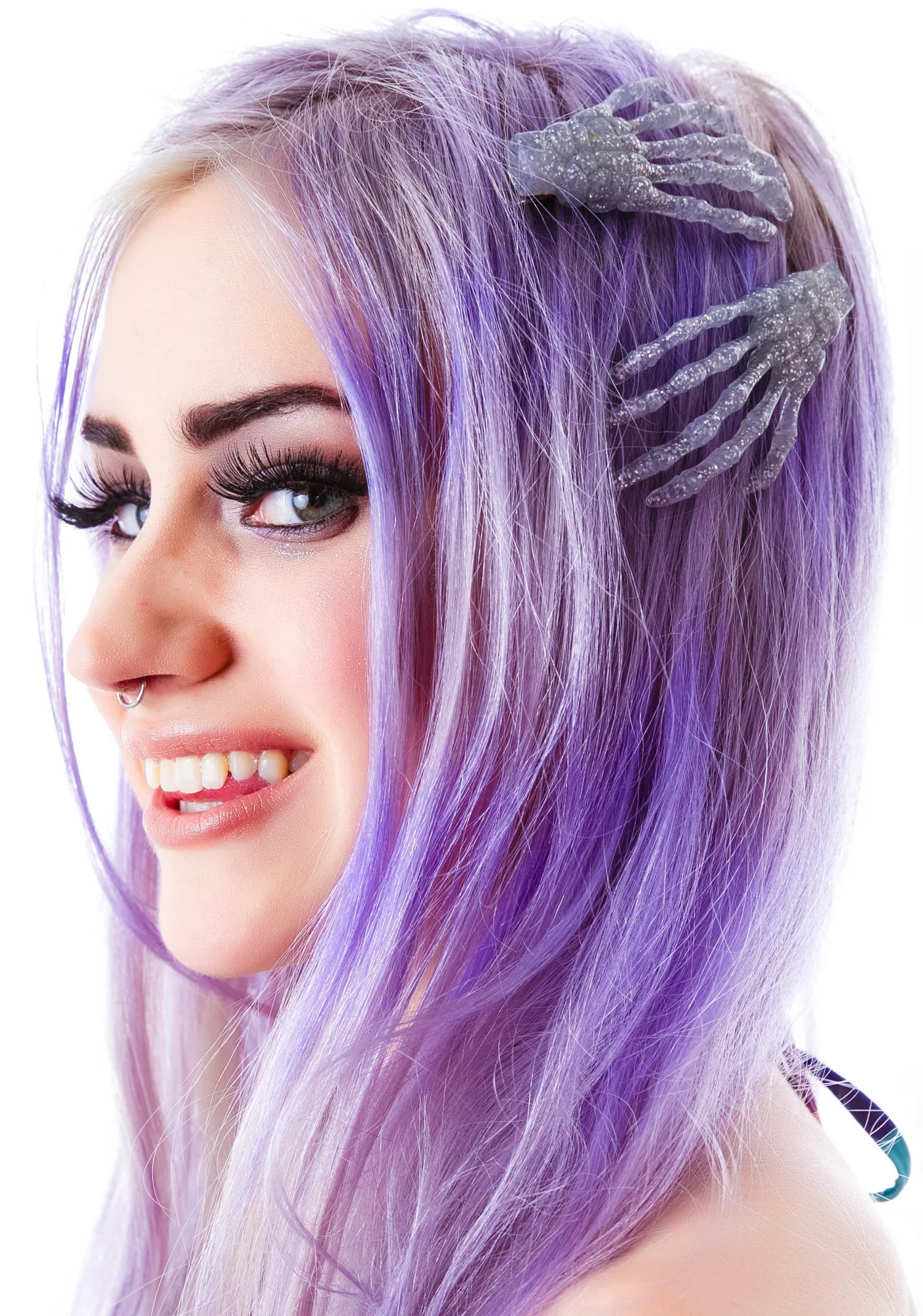 Skeleton Bone Hands Hair Slides - Image 13
