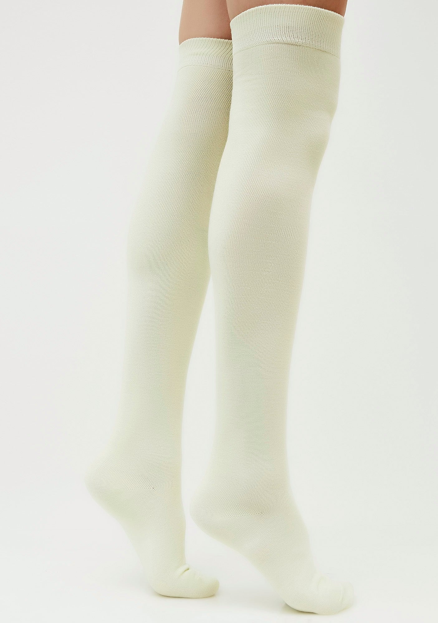 Skipped Class Thigh High Socks