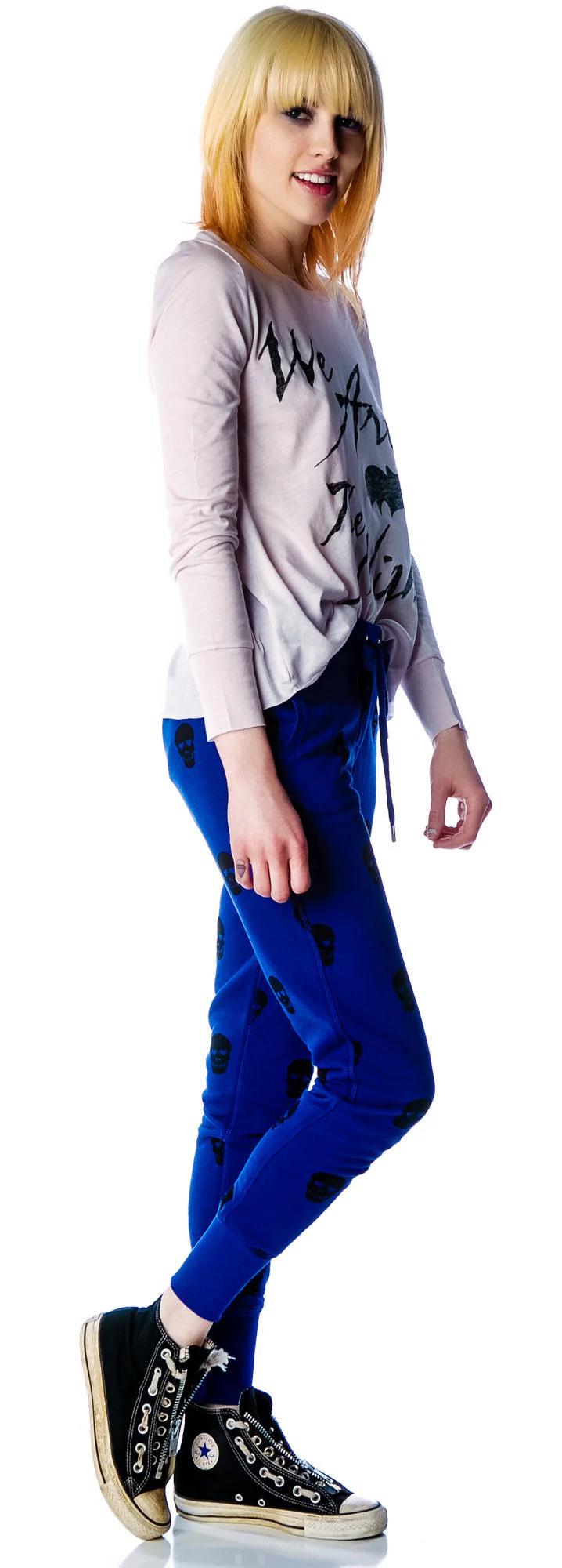 Skull Sweatpants - Black - Image 2