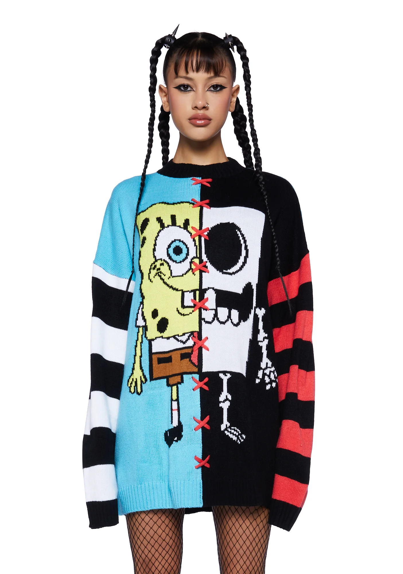 Split Personality Intarsia Sweater