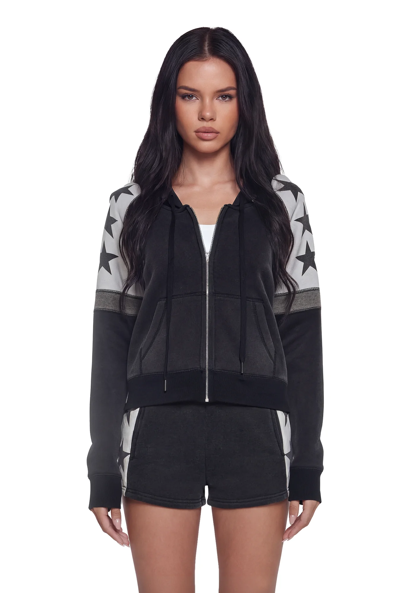 Starry Zip Up Hoodie