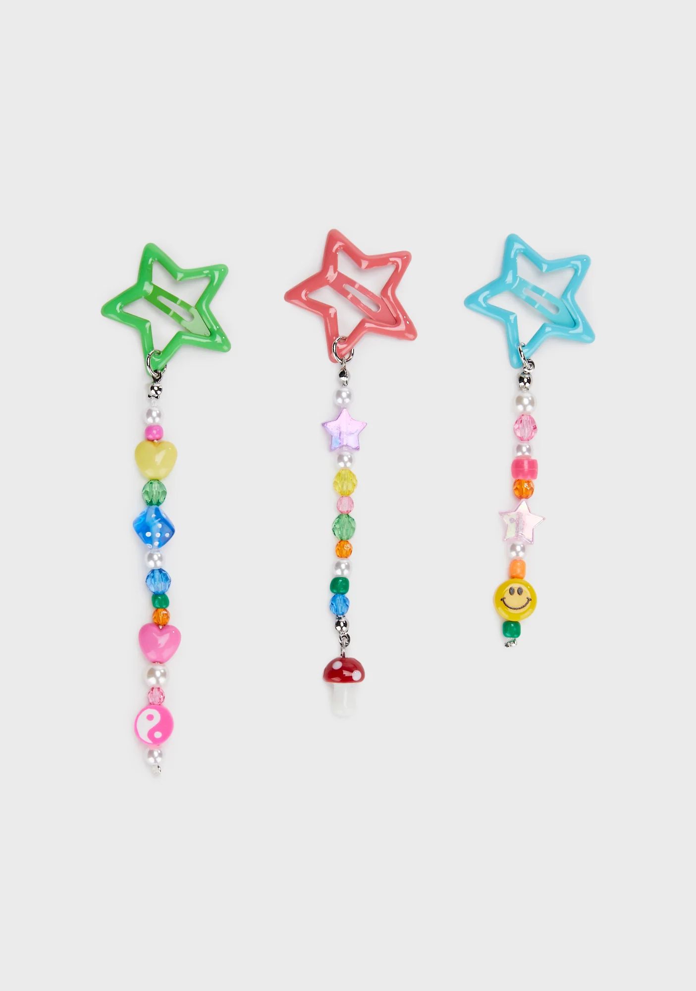 Stencil Friendships Hair Clips