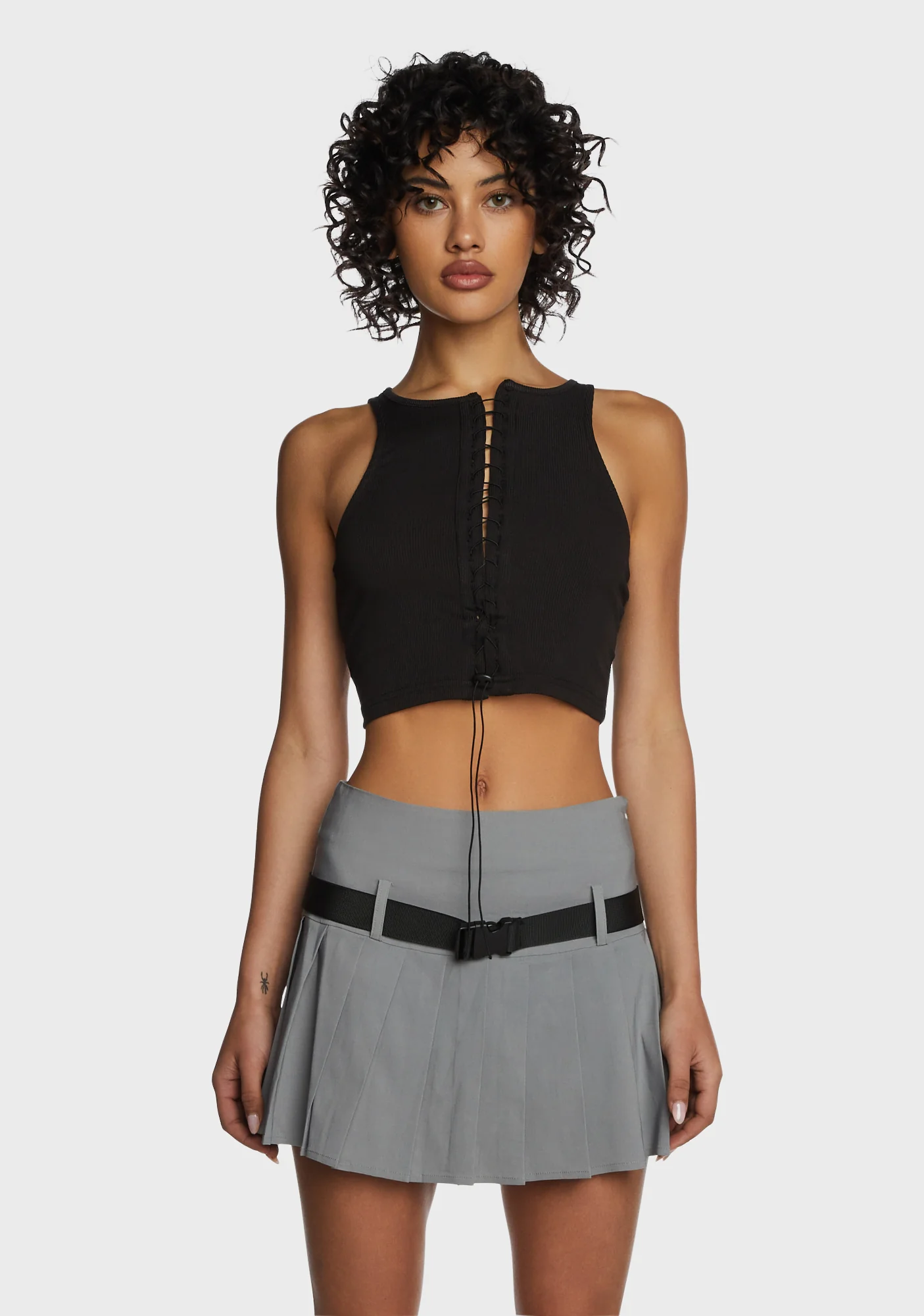 Street Aura Crop Top - Black