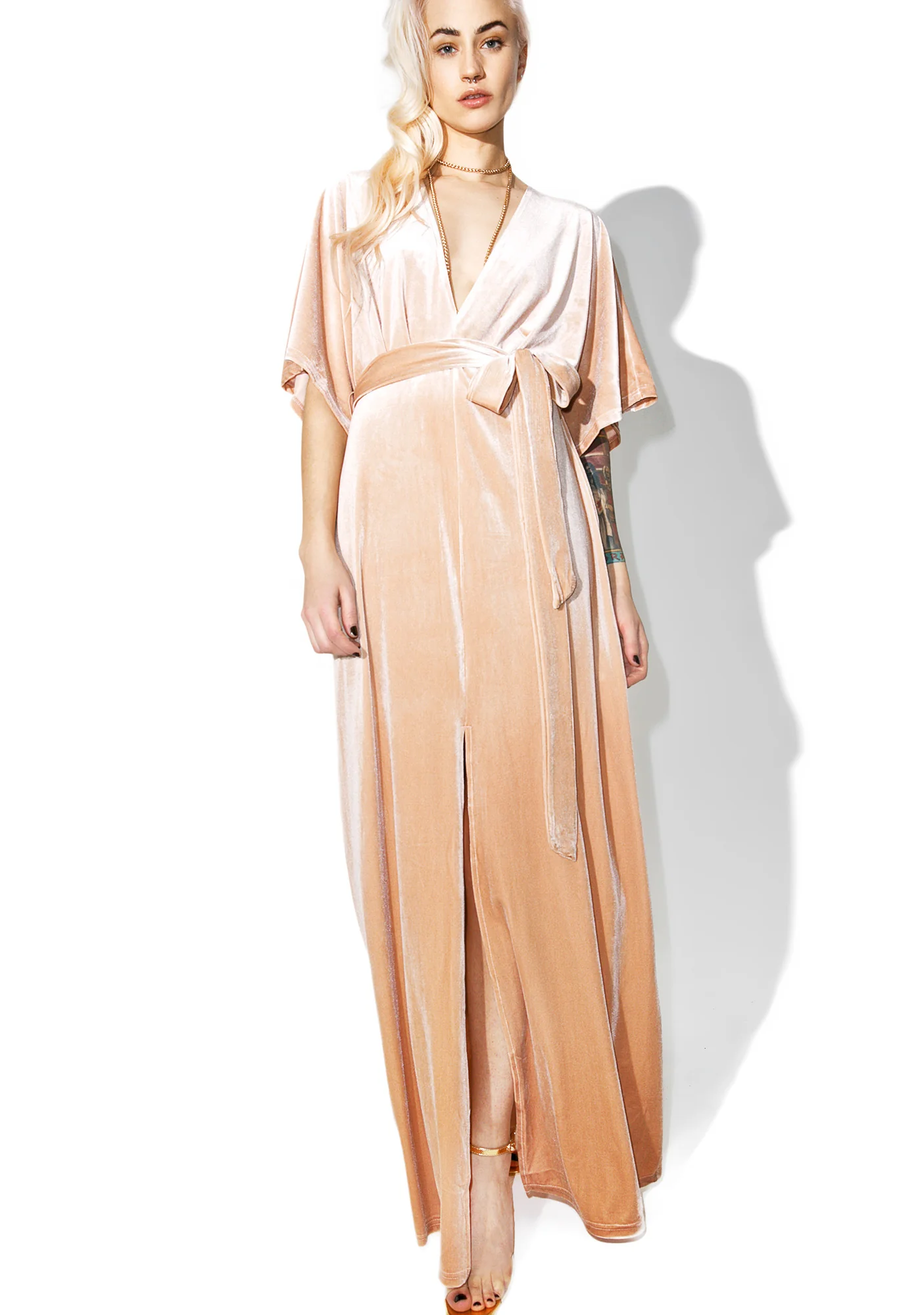 Sweet May Velvet Maxi Dress