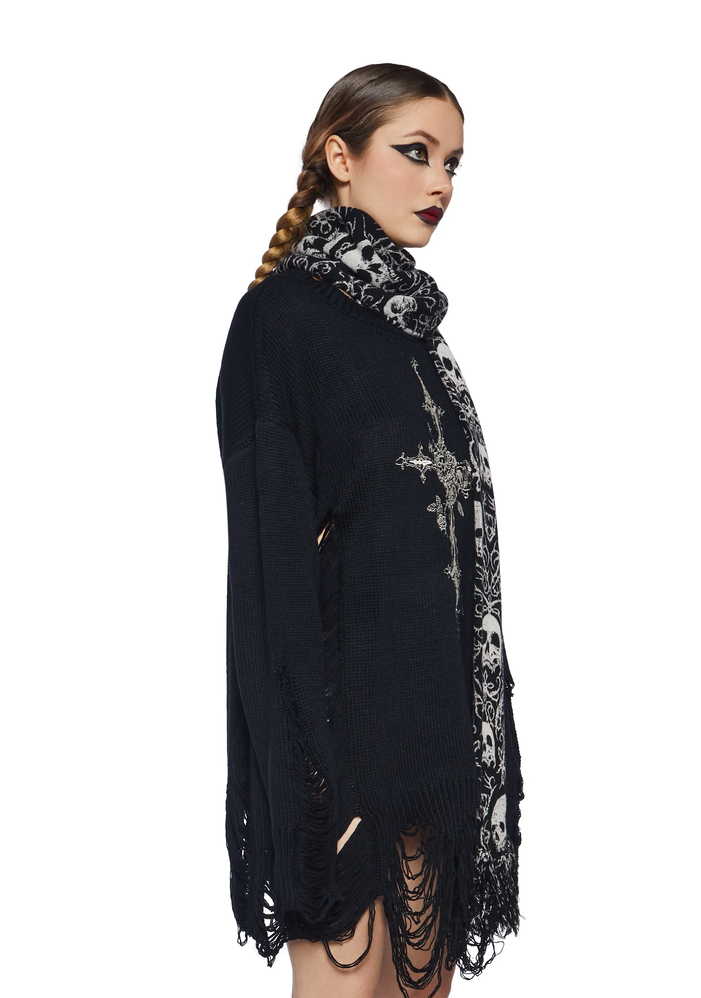 Trading Nightmares Knit Scarf - Image 8