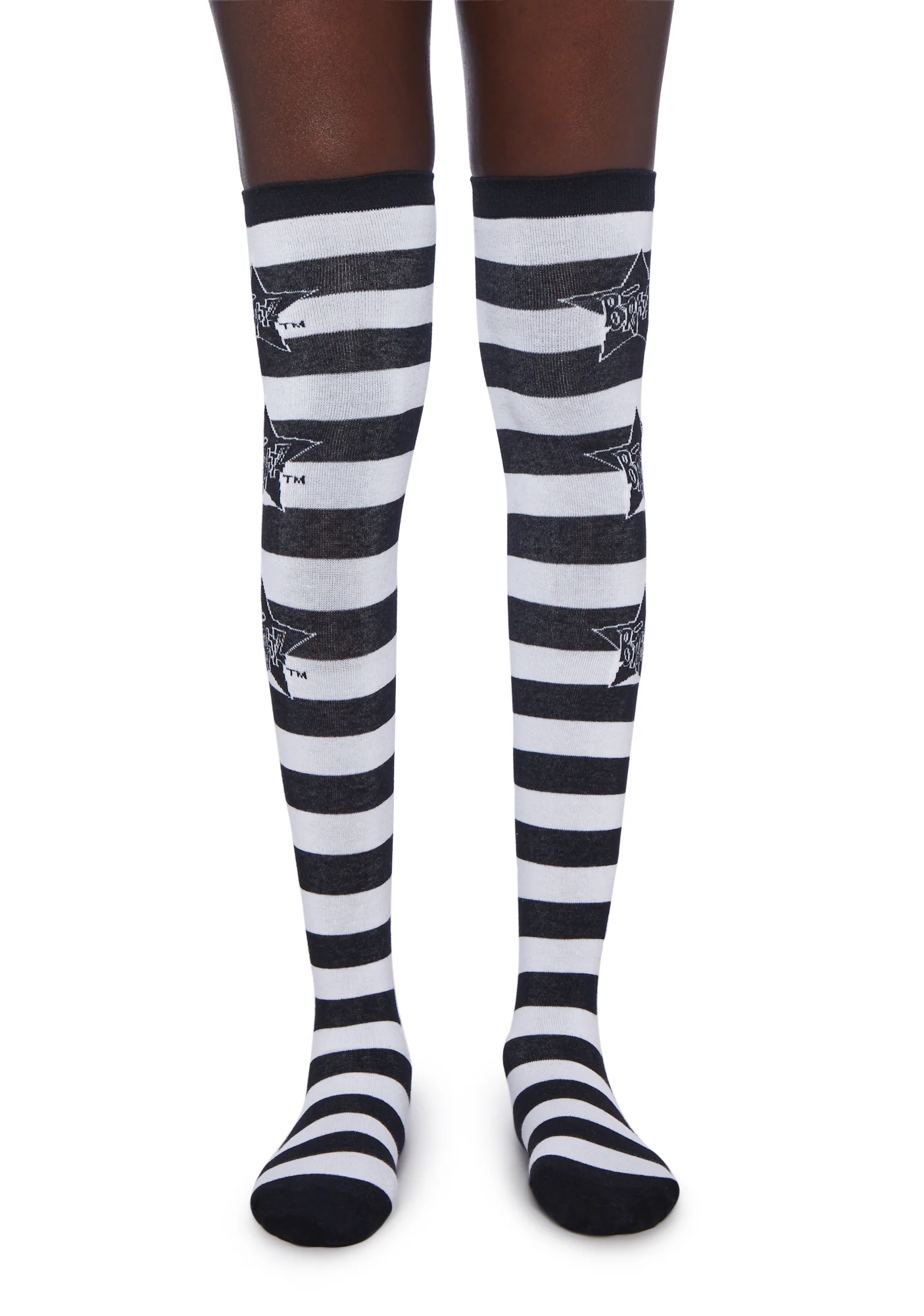 Trapped In Glitz Thigh High Socks - Image 2