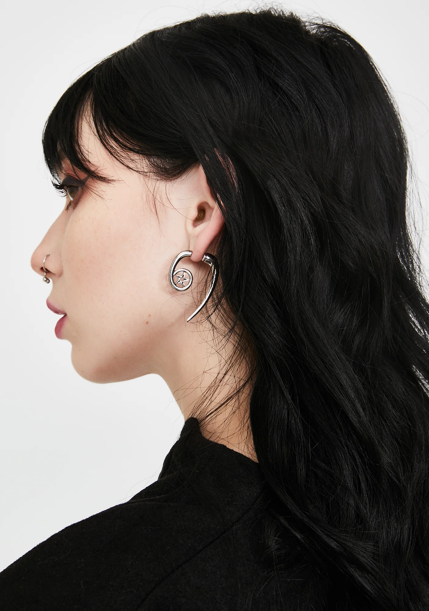 Twisted Hex Spiral Earrings