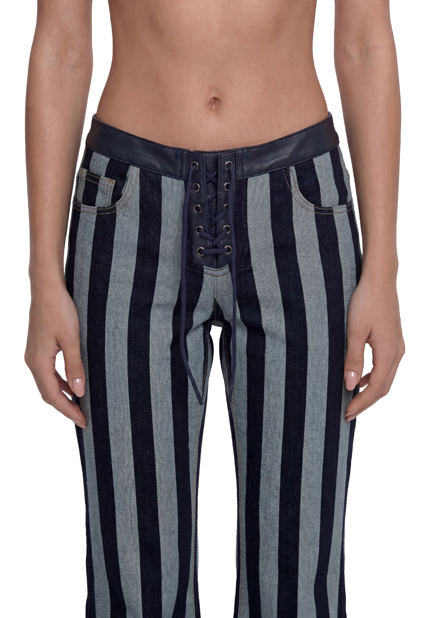 Circus Stripe Low Waisted Jeans - Image 5