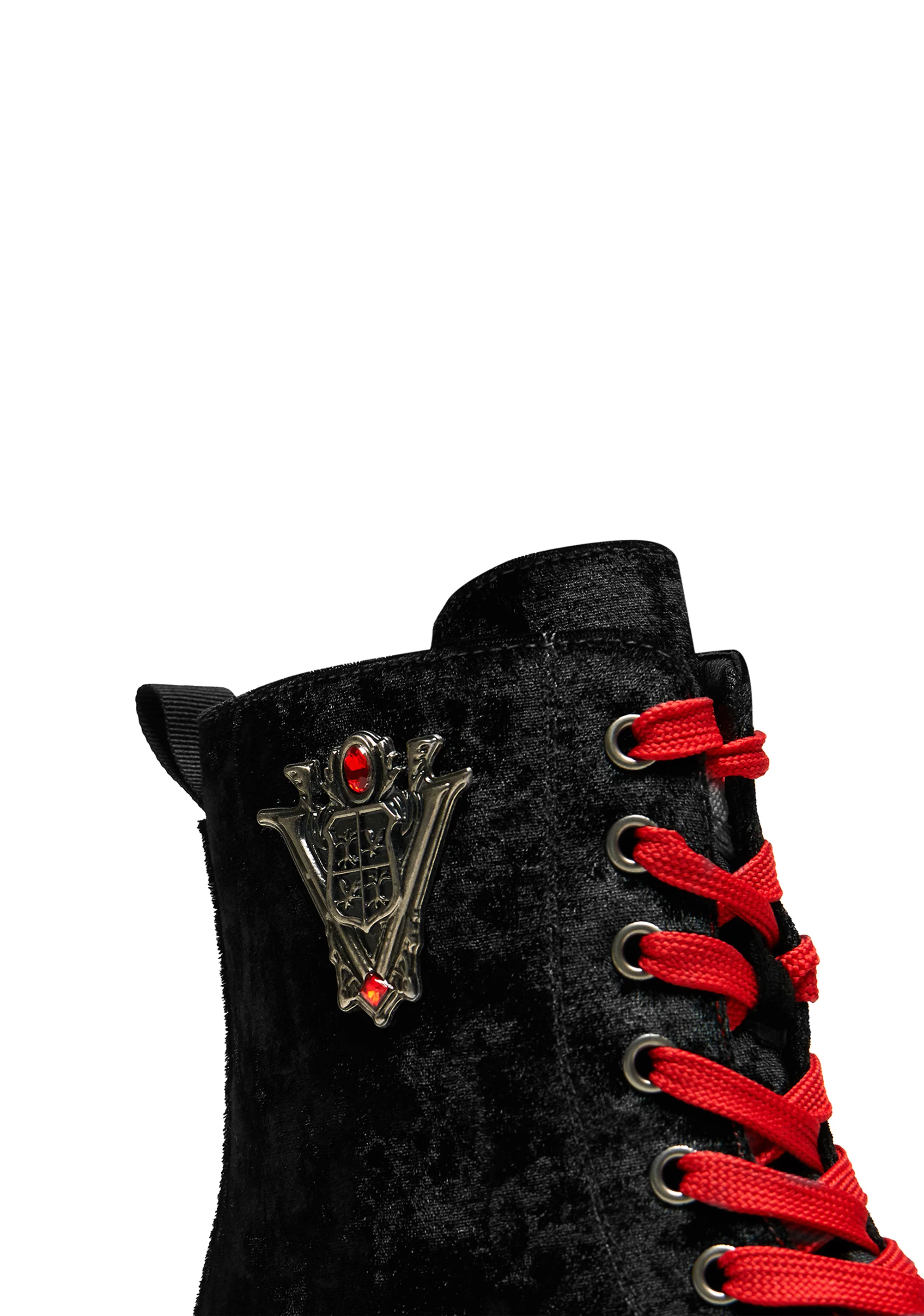 Volterra Velvet Crow Platform Boots - Image 4