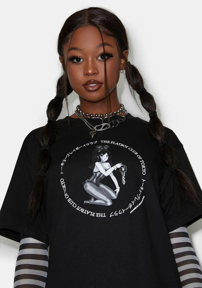 X Playboy Keyholder Graphic Tee