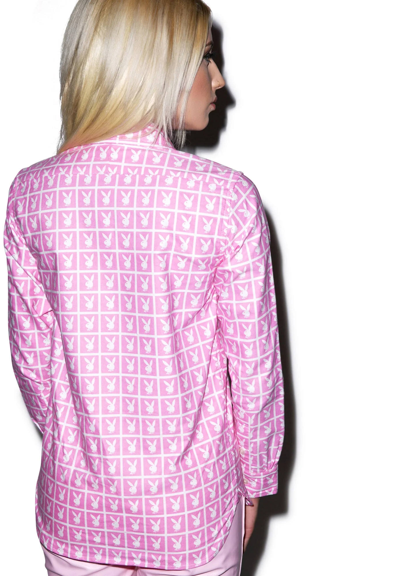 X Playboy Panel Shirt - Black - Image 6
